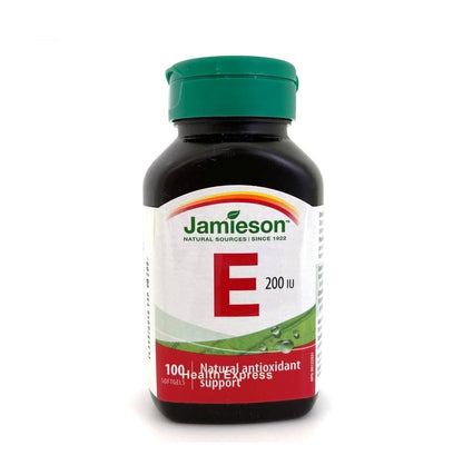 Jamieson 抗衰老天然維他命 E (200 IU) 100 粒 [平行進口]