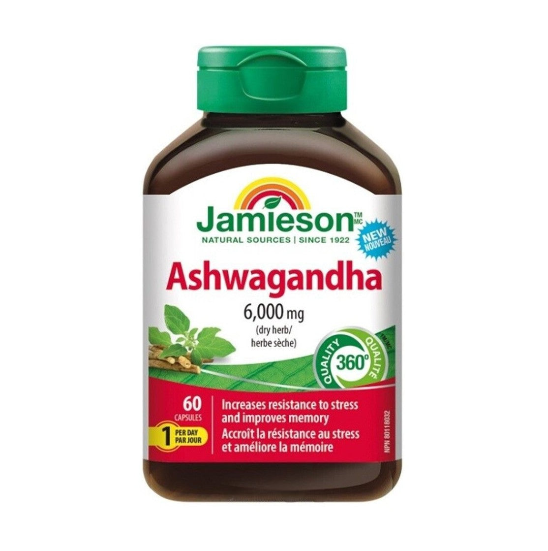 Jamieson 南非醉茄精華 6000 毫克 60粒 [平行進口]