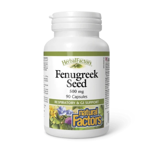 Natural Factors-葫蘆巴籽 500毫克 90粒膠囊 [香港行貨]