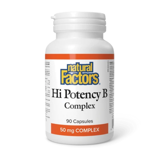 Natural Factors-高效維他命B雜 50毫克 90粒膠囊 [香港行貨]