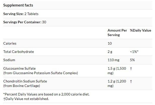 NOW Foods 特強型葡萄糖胺和軟骨素 60 片 [香港行貨]