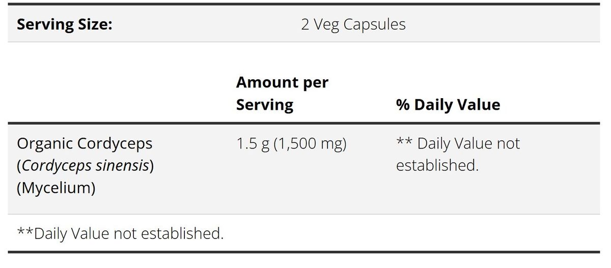 NOW Foods 冬蟲夏草 750 毫克 - 90 粒素食膠囊 [香港行貨]