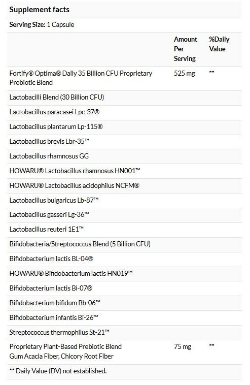Nature's Way Fortify Optima 日常護理 350 億 CFU 30 粒緩釋膠囊 #15652 [原裝平行進口]