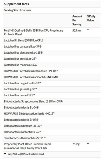 Nature's Way Fortify Optima 日常護理 350 億 CFU 30 粒緩釋膠囊 #15652 [原裝平行進口]