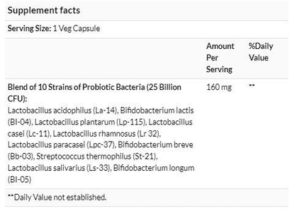 NOW Foods 特強活性益生菌250億50粒素食膠囊 [香港行貨]