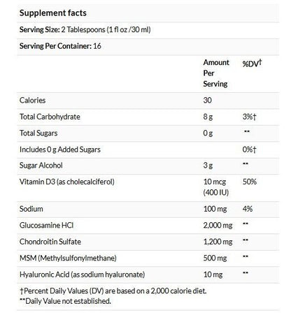 Nature's Way 關節運動葡萄糖胺 特強型 漿果味 16 液量盎司（480 毫升）#ST1394 [原裝平行進口]