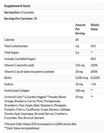 Nature's Way Alive! 頭髮 肌膚和指甲呵護軟糖 草莓味 60 粒 #11534 [原裝平行進口]