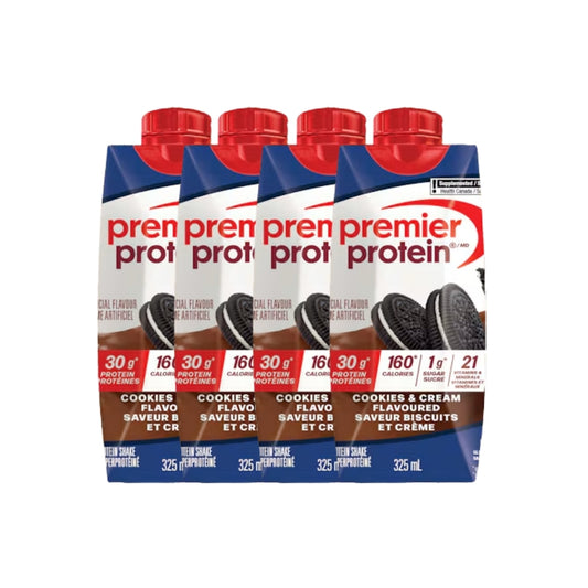 Premier Protein-4樽高蛋白質奶昔 曲奇忌廉味 325毫升 [平行進口]