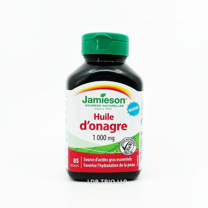 Jamieson 特強調經寶月見草油精華 (1000 毫克) 85 粒 (兩種包裝將隨機提供) [平行進口]