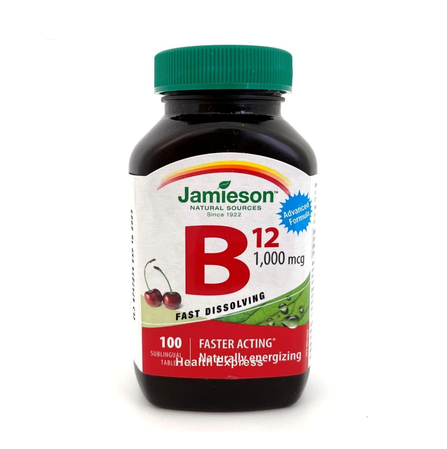 Jamieson 維他命 B12 (1000 微克) 速溶配方 100 粒 (包裝隨機提供) [平行進口]