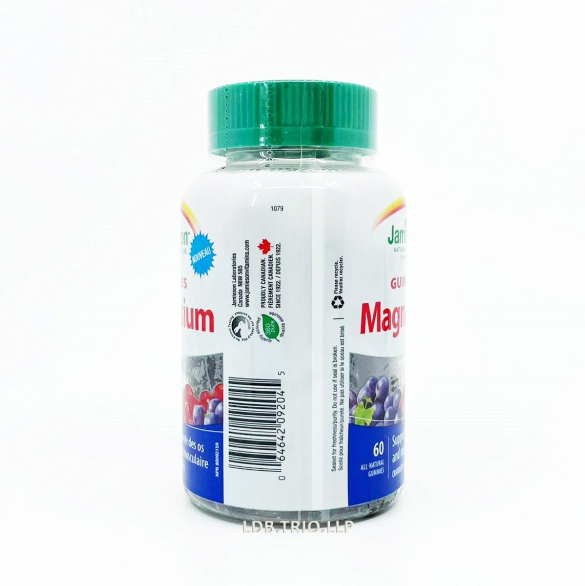 Jamieson 筋骨康健鎂軟糖 - 小红莓葡萄味 60 粒 (包裝隨機提供)[平行進口]