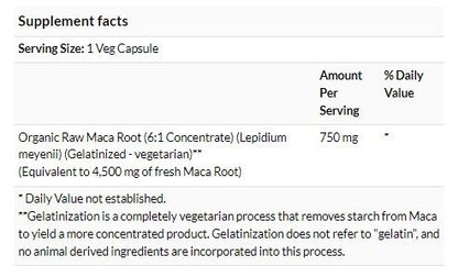 NOW Foods 生瑪卡素食膠囊 750 毫克 90 粒 [香港行貨]