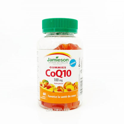 Jamieson 寧心輔酶 Q10 (100 毫克) 天然香桃味橡皮糖 60 粒  (包裝隨機提供)[平行進口]