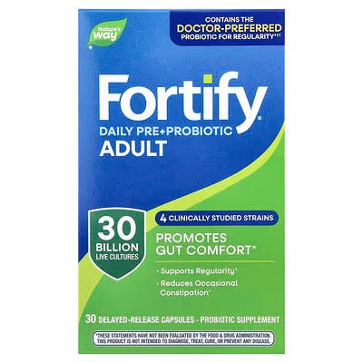 Nature's Way Fortify 成年人日常益生菌 300 億 CFU 30 粒緩釋膠囊 #10294 (包裝隨機提供)