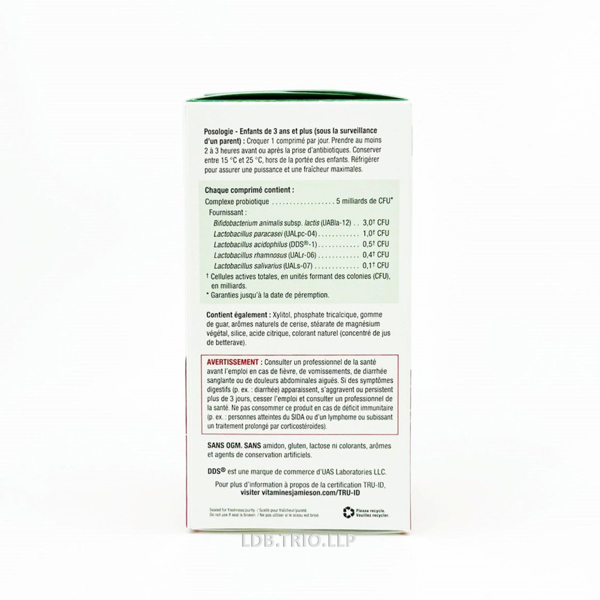 Jamieson 兒童天然益生菌 50 億 咀嚼片 (野櫻桃味) 60 粒 (包裝隨機提供)[平行進口]