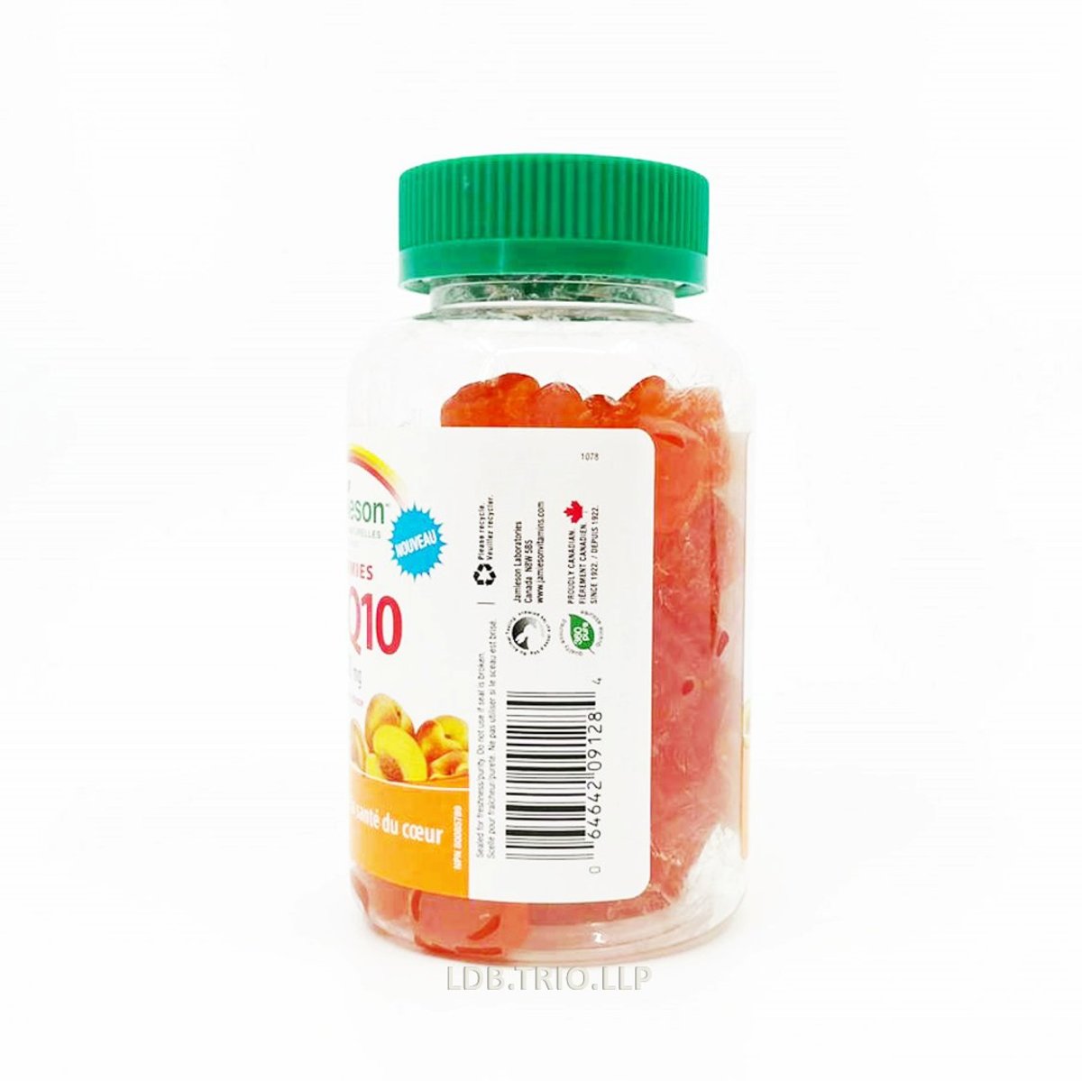 Jamieson 寧心輔酶 Q10 (100 毫克) 天然香桃味橡皮糖 60 粒  (包裝隨機提供)[平行進口]