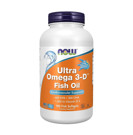 NOW Foods 超級Omega-3-D 600 EPA/300 DHA 180 粒魚明膠軟膠囊