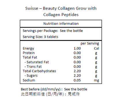 Swisse Beauty 煥肌亮膚 膠原蛋白 120 粒 [平行進口]