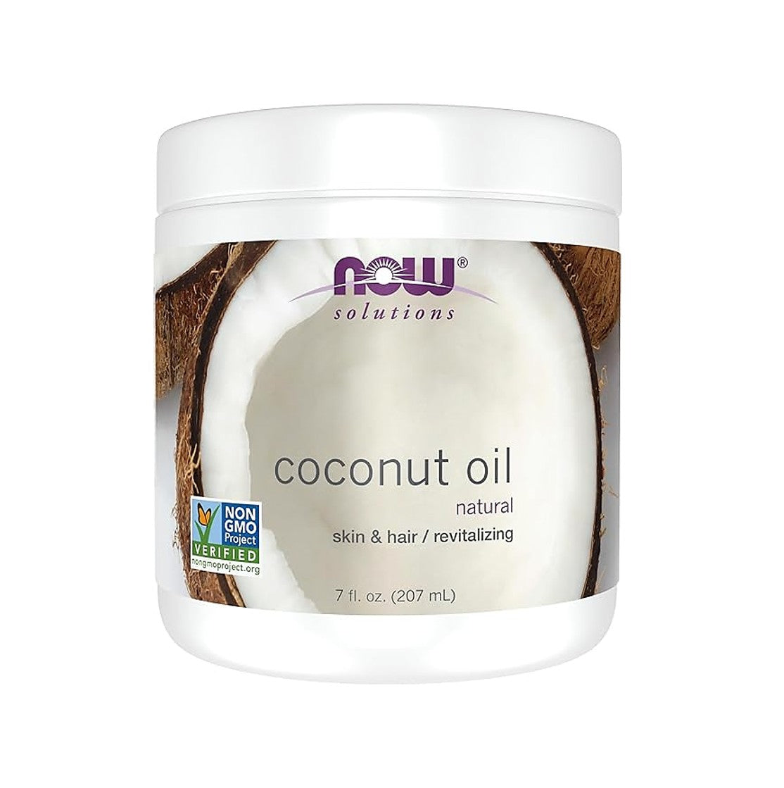 NOW Foods Solutions 天然椰子油 7 盎司 207 毫升 [香港行貨]