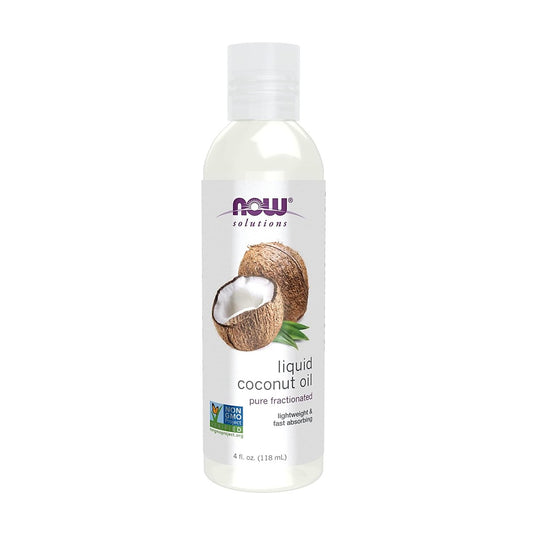 NOW Foods Solutions 液體椰子油 4 盎司 118 毫升 [香港行貨]