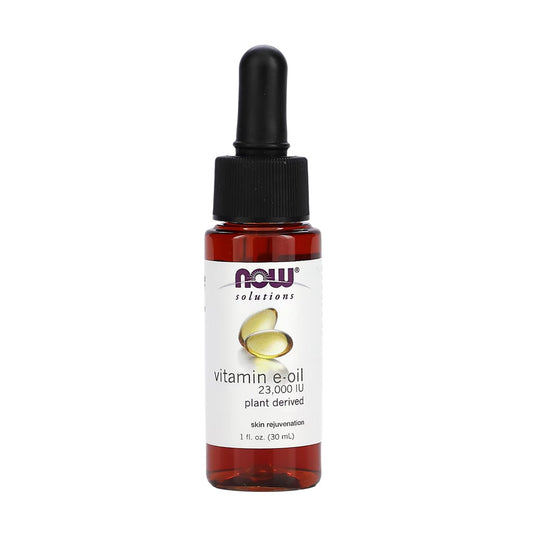 NOW Foods Solutions 維他命 E 油 23,000 IU 1 盎司 30 毫升 [香港行貨]