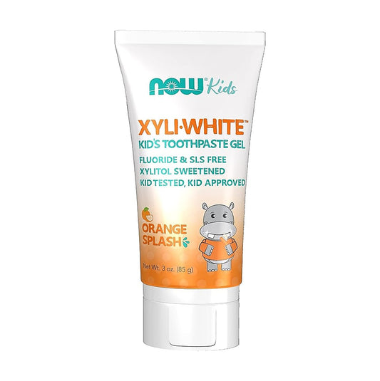 NOW Foods yli-White™ 兒童牙膏凝膠 橙味 3 盎司 ( 85 克) [香港行貨]