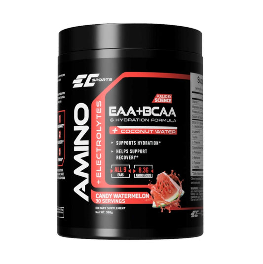 EC SPORTS Amino EAA 必要氨基酸 + BCAA 支鏈氨基酸 增肌粉396g (糖果西瓜味 ) (Earth's Creation) 美國製造