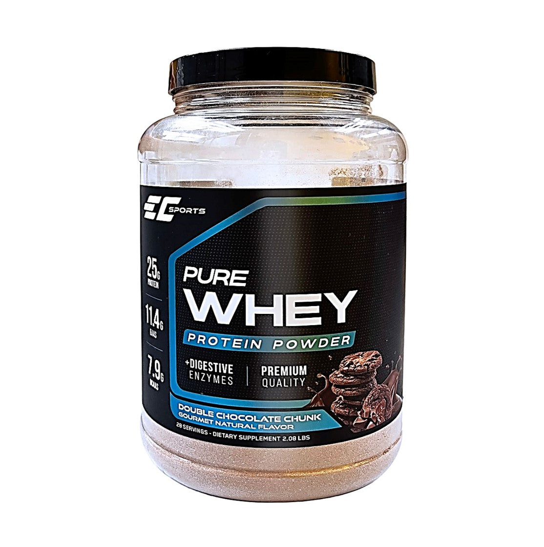 EC SPORTS 純乳清蛋白粉 +消化酵素 雙重朱古力味 2.08磅 (Earth's Creation)美國製造 [平行進口]