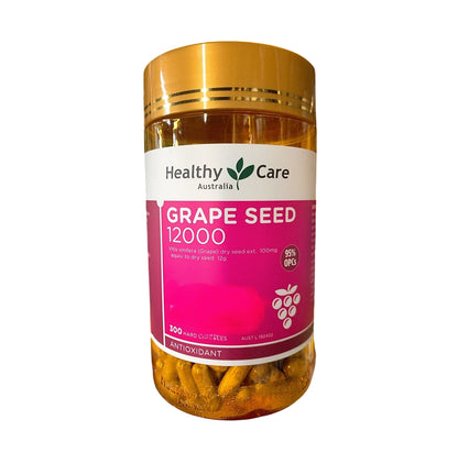 Healthy Care 葡萄籽 12000 毫克 300粒硬膠囊 [平行進口]