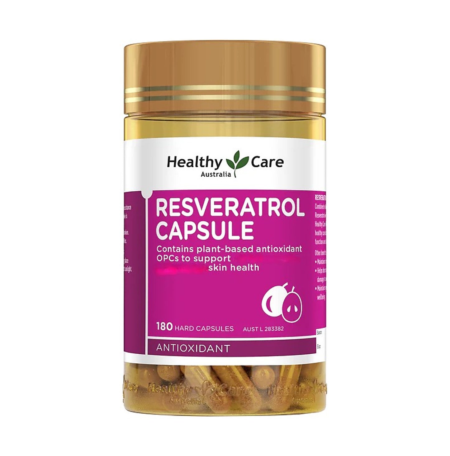 Healthy Care 白藜蘆醇 180粒硬膠囊 [平行進口]