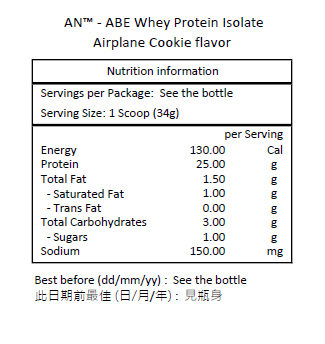 APPLIED NUTRITION ABE 分離乳清蛋白粉 飛機餅乾味 2 磅 ( 907 克)－產品圖片 2