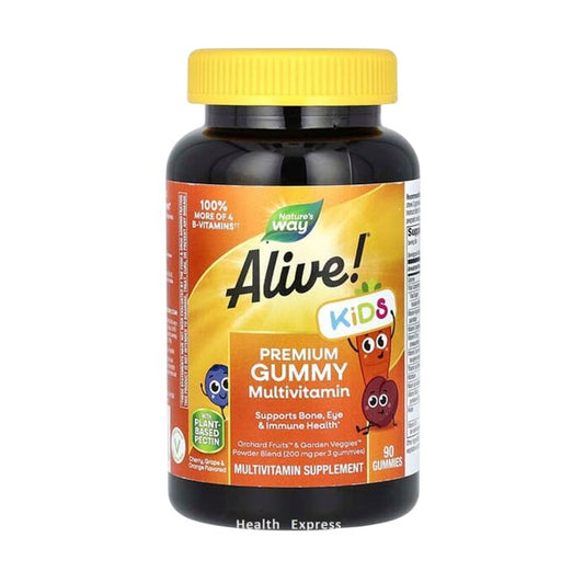 Alive! Children's Premium Multivitamin Gummies Cherry, Grape & Orange Flavor, 90 Gummies [Original Parallel Import] #15789
