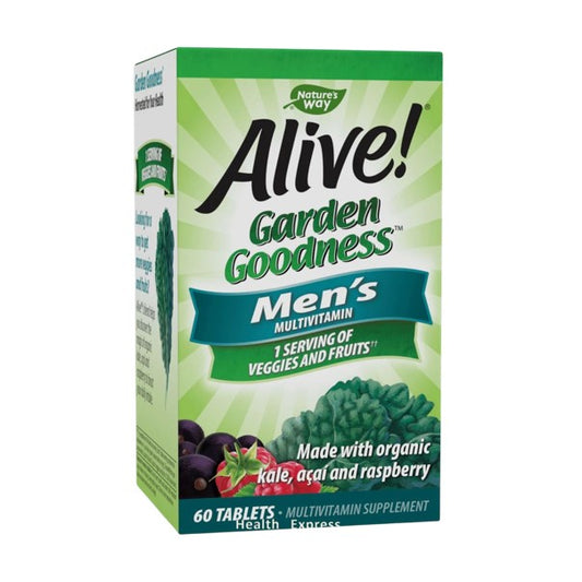 Alive! Garden Goodness Men's Multivitamin, 60 Tablets [Original Parallel Import] #12112
