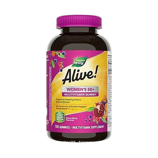 Alive! Women's 50+ Multivitamin Gummies Mixed Berry Flavor, 150 Gummies [HK/Macau Version Parallel Import] #14068
