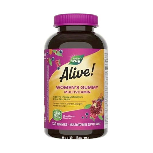 Alive! Women's Multivitamin Gummies Mixed Berry Flavor, 130 Gummies [HK/Macau Version Parallel Import] #11536
