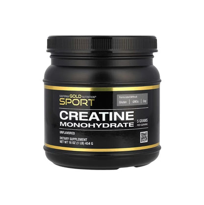 CALIFORNIA GOLD NUTRITION SPORT Creatine Monohydrate 16 oz (1 LB) 454 g Unflavored