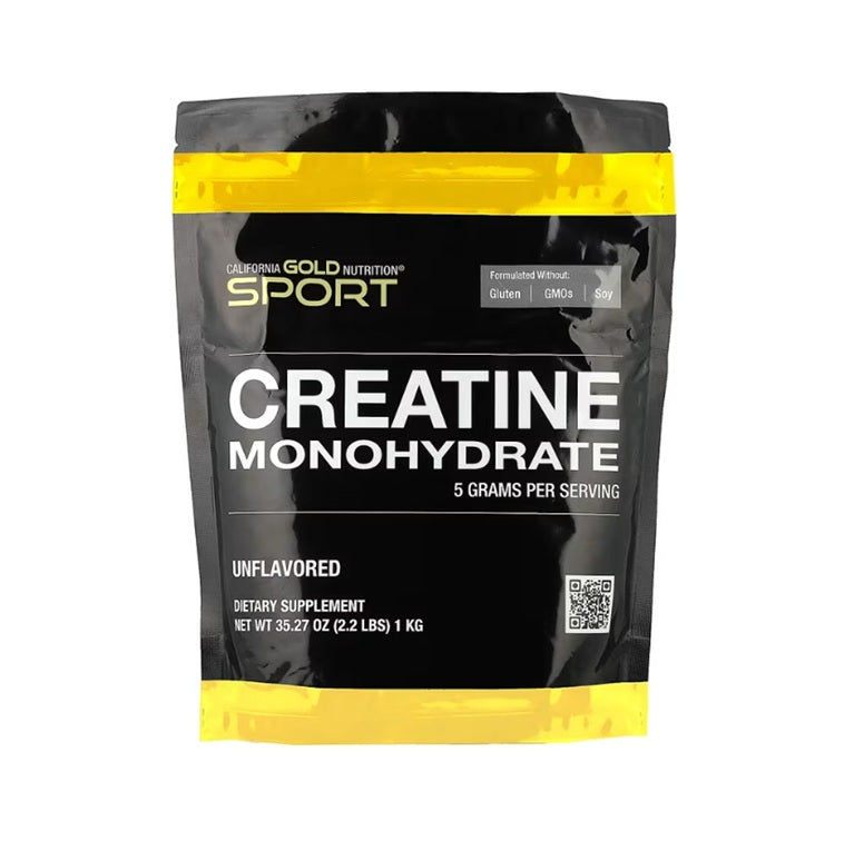 CALIFORNIA GOLD NUTRITION SPORT Creatine Monohydrate 35.27 oz (2.2 LBS) 1 KG Unflavored