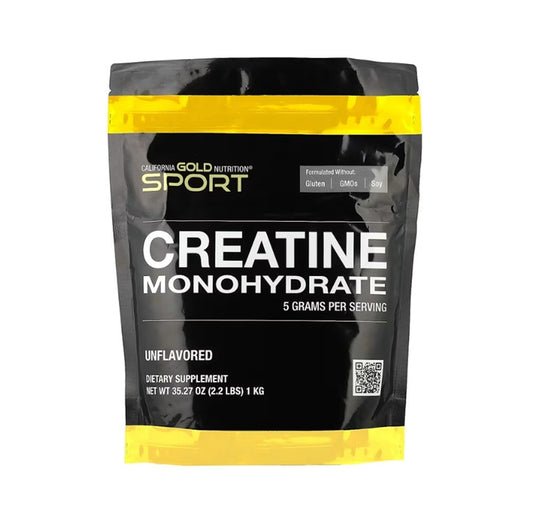 CALIFORNIA GOLD NUTRITION SPORT Creatine Monohydrate 35.27 oz (2.2 LBS) 1 KG Unflavored