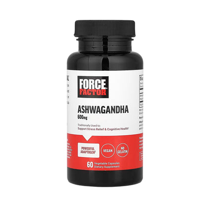 Force Factor Ashwagandha 600mg 60 Vegetable Capsules