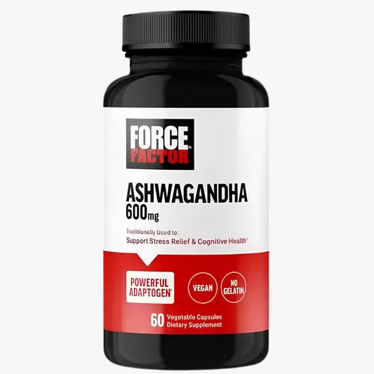 Force Factor Ashwagandha 600mg 60 Vegetable Capsules