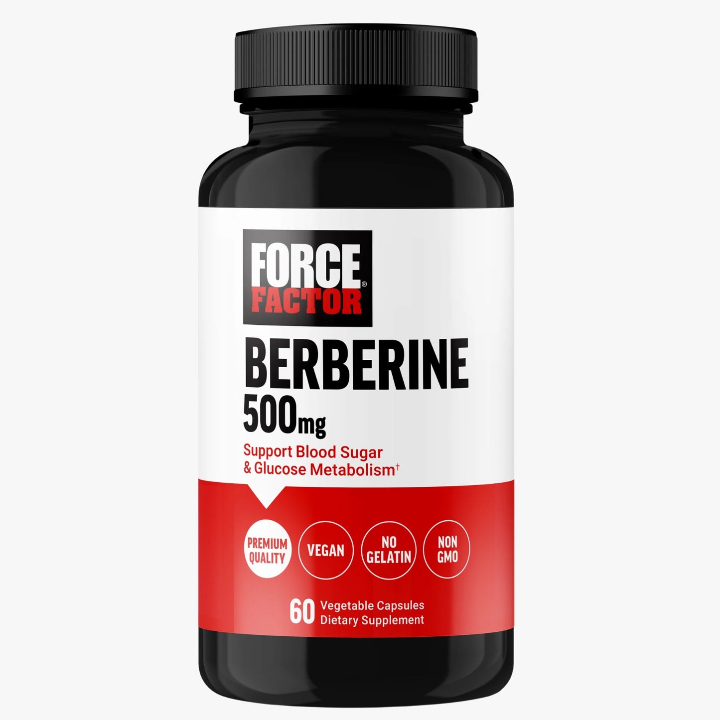 Force Factor Berberine 500mg 60 Vegetable Capsules