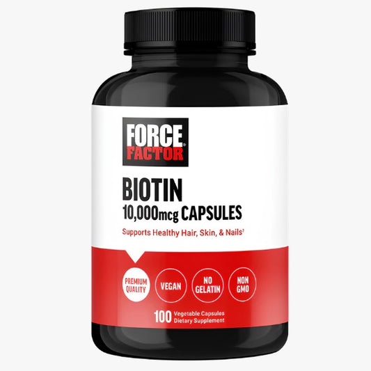 Force Factor Biotin 10000mcg 100 Vegetable Capsules