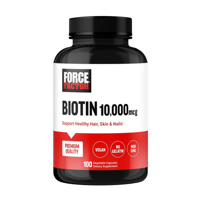 Force Factor Biotin 10,000mcg 100 Vegetable Capsules