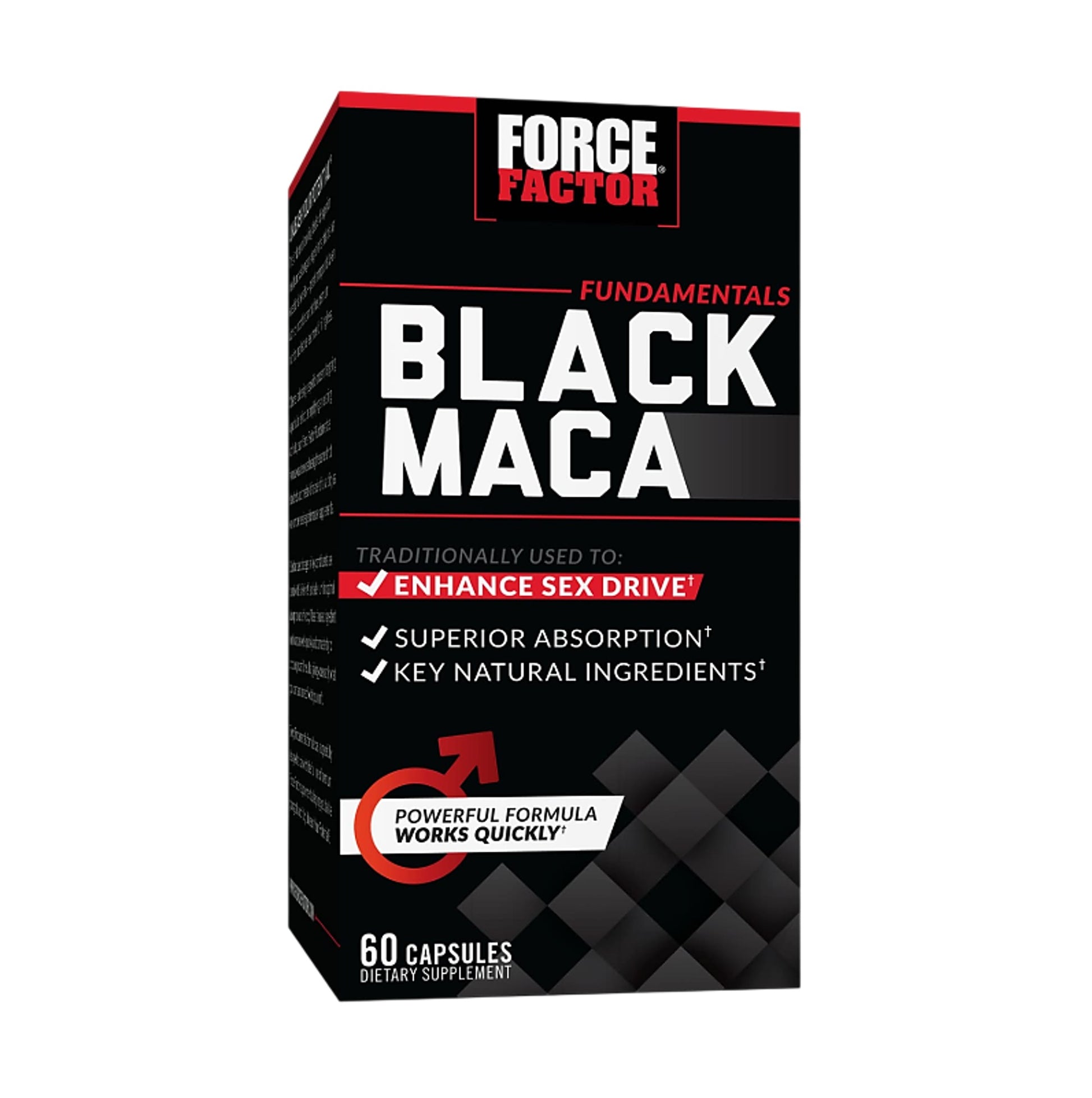 Force Factor Black Maca 60 Vegetable Capsules