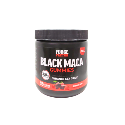 Force Factor Black Maca Gummies Passion Berry Flavour 60 Gummies
