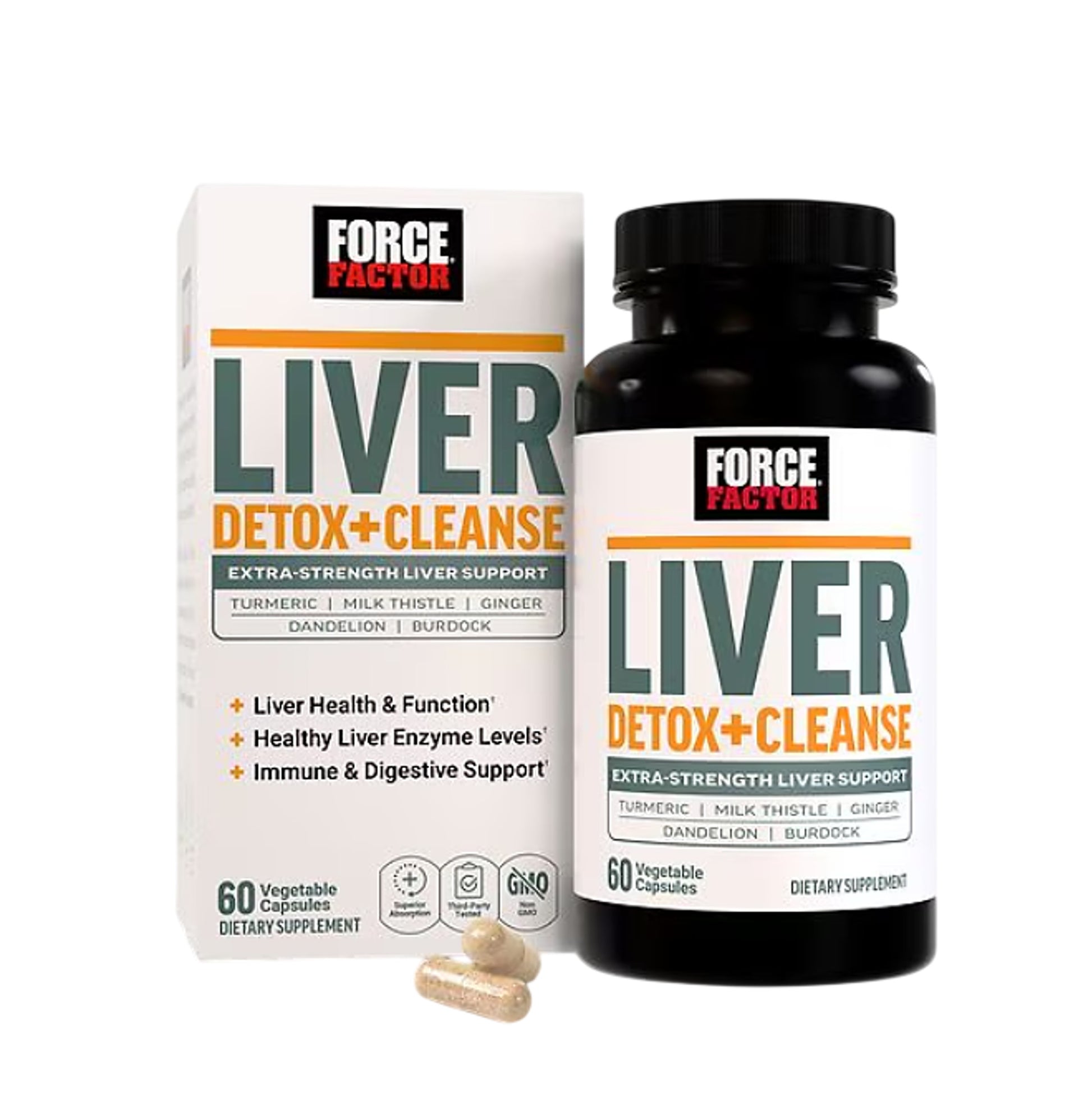 Force Factor Liver Detox + Cleanse 60 Vegetable Capsules