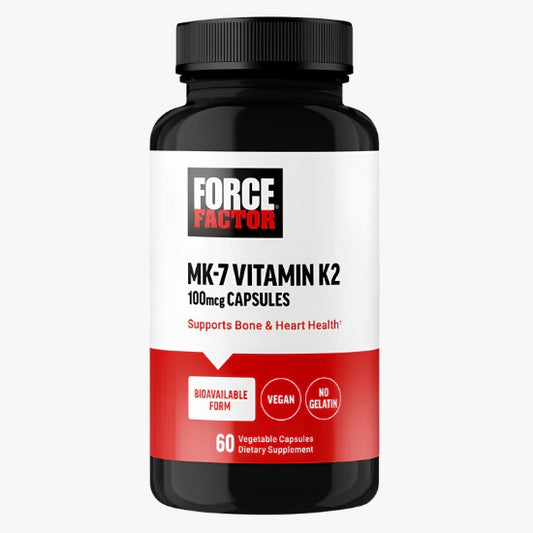 Force Factor MK-7 Vitamin K2 100 mcg 60 Vegetable Capsules