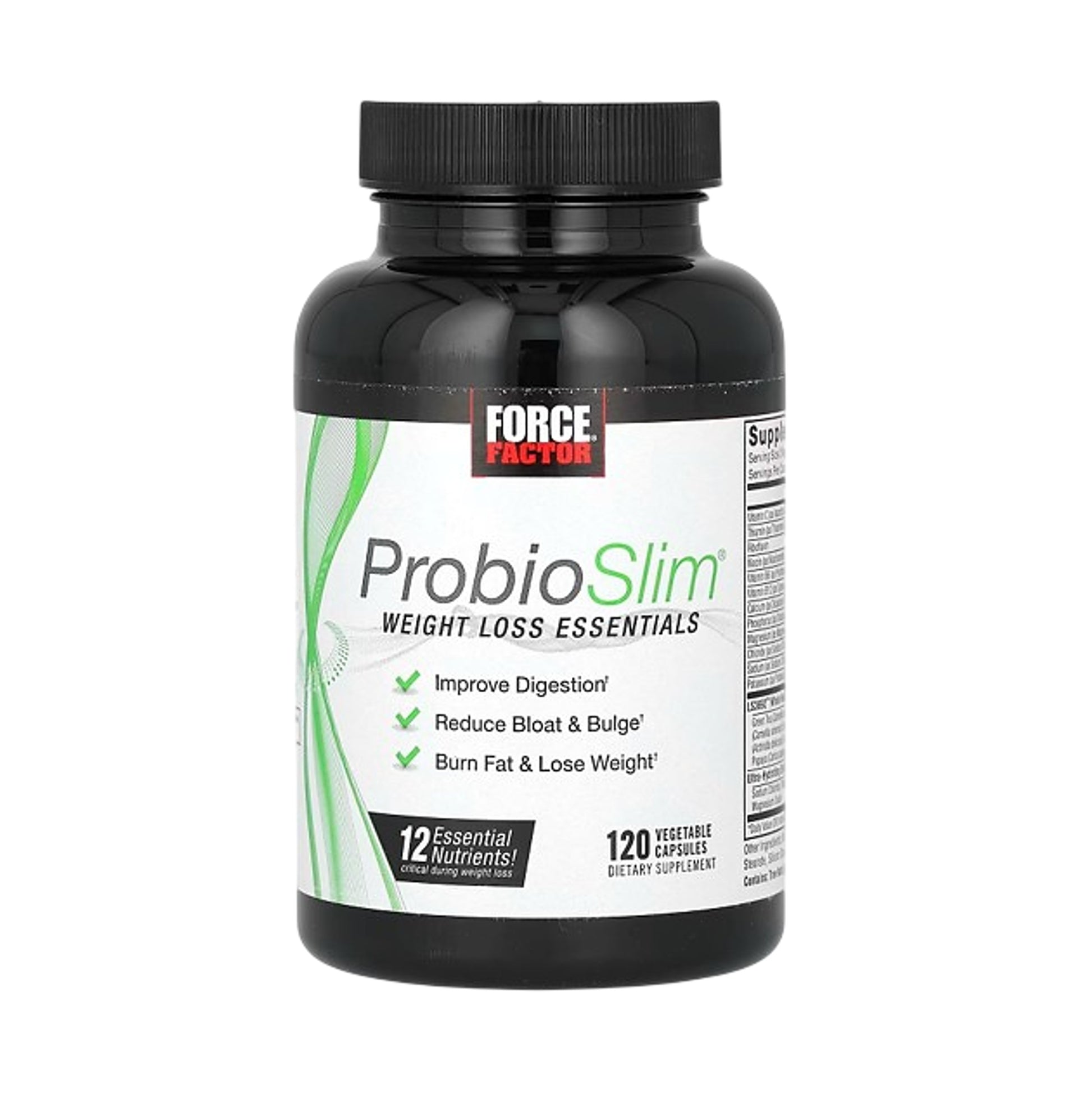 Force Factor ProbioSlim Weight Loss Essentials 120 Vegetable Capsules