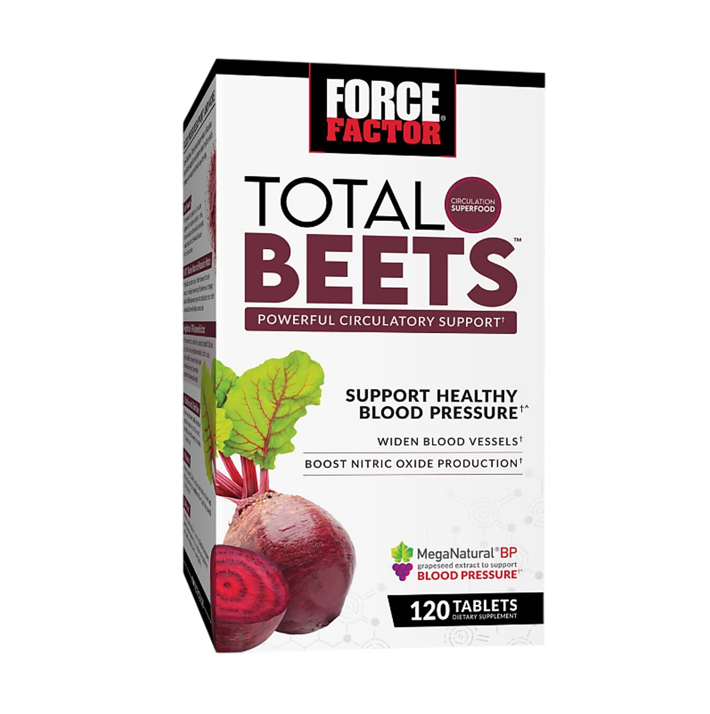 Force Factor Total Beets Powerful Circulatory Support 120 Tablet 