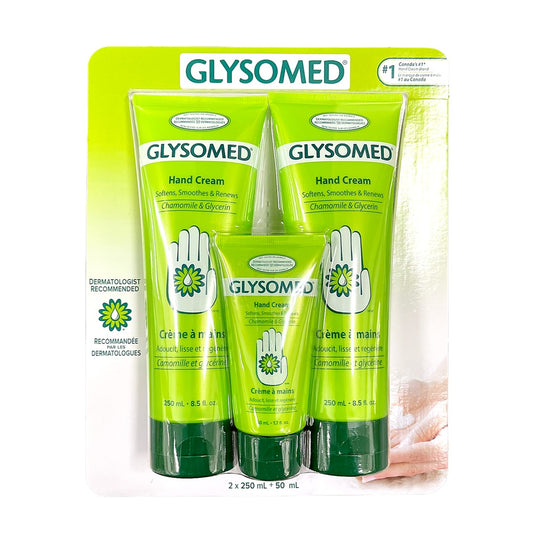 GLYSOMED 洋甘菊滋潤手霜3支裝 (250毫升 x 2 + 50毫升 x1)